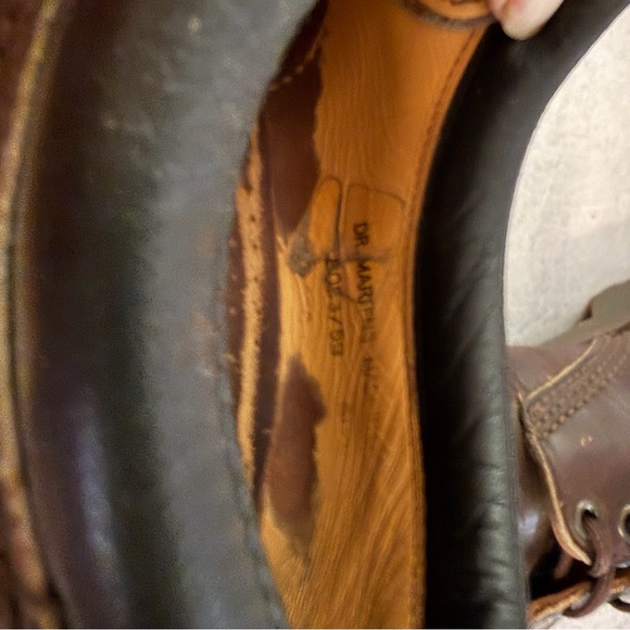 Vintage Dr. Martens Made in England  Padded Collar 8053 Oxfords - Picture 8 of 11
